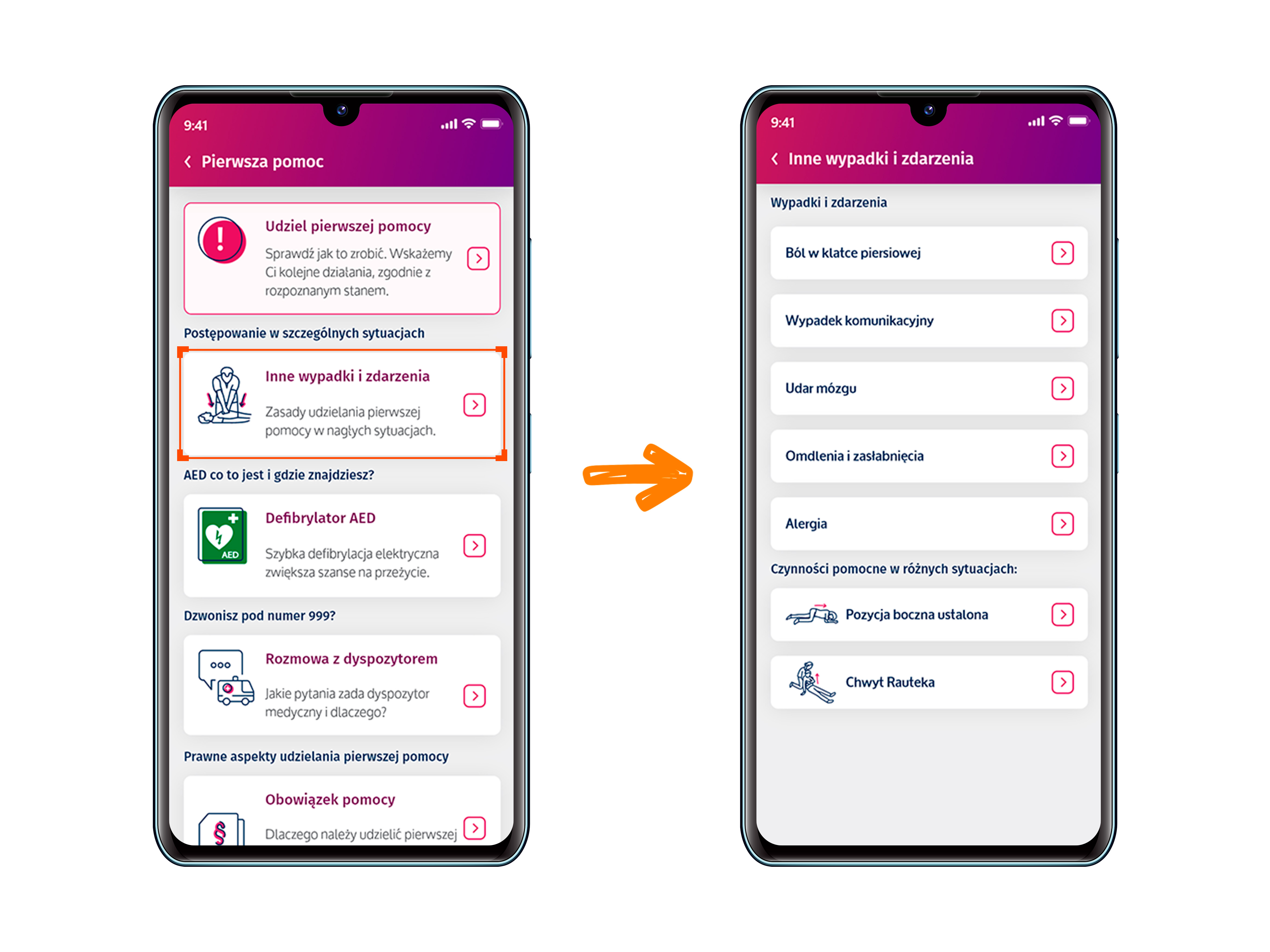 pierwsza pomoc - inne zdarzenia